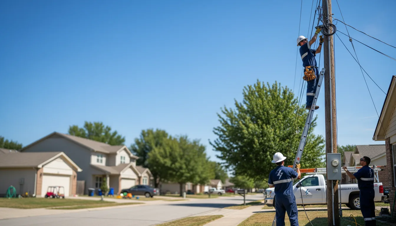 Residential electrician providing installation services in Jackson, MO